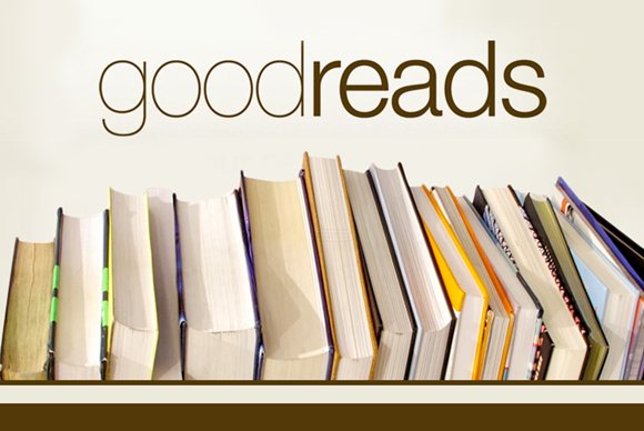 goodreads logo and books